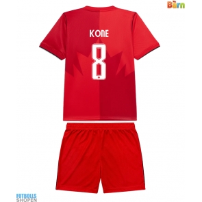 Billiga Kanada Ismael Kone #8 Hemmatröja Barn VM 2026 Kortärmad (+ Korta byxor)
